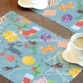 high quality CMYK printing cut cartoon japanese placemats